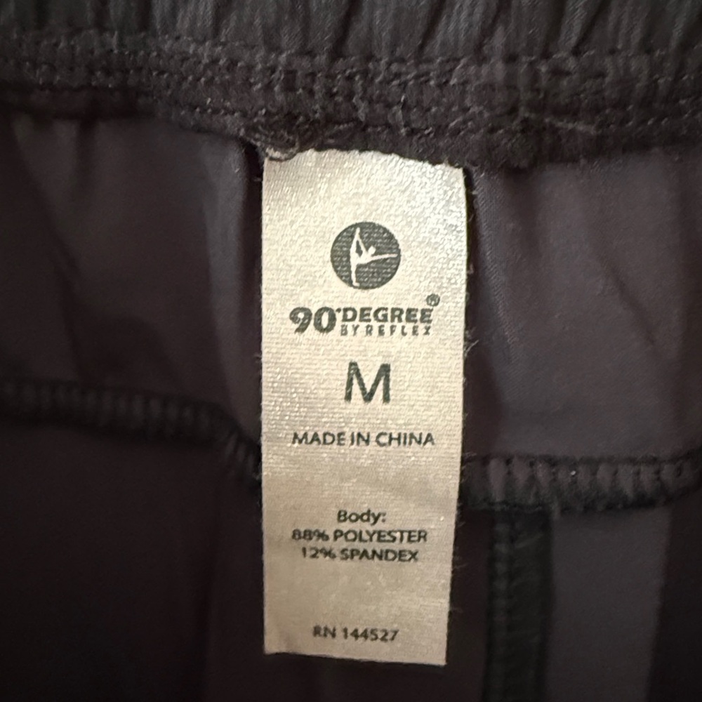 90 Degree By Reflex Black Jogger Sweatpants - Picture 4 of 7